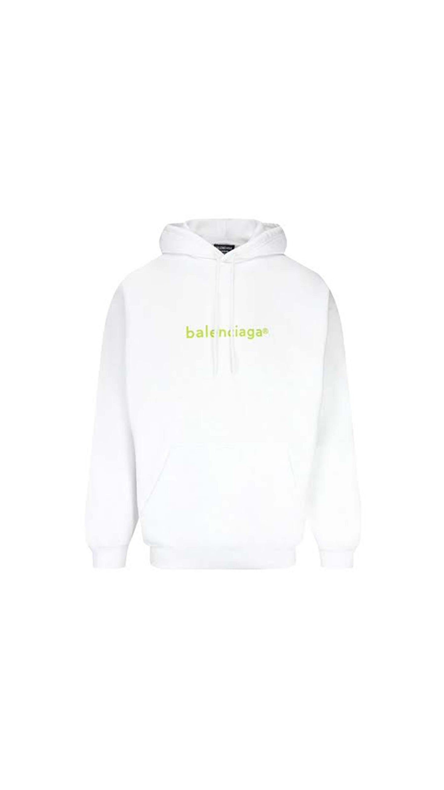 New Copyright Hoodie - White / Green