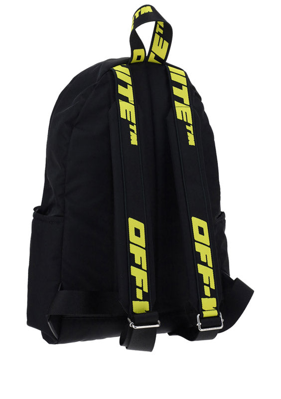 Quote Nylon Backpack - Black/White