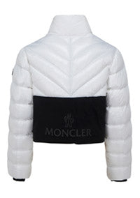 Morgat Short Down Jacket - White / Black