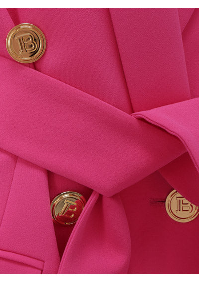 Double-breasted Blazer - Fuchsia