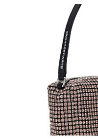 Heiress Medium Pouch in Crystal Mesh - Black