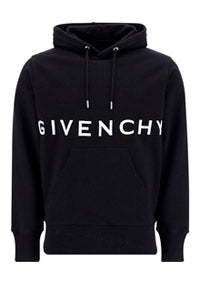 4G Embroidered Hoodie - Black