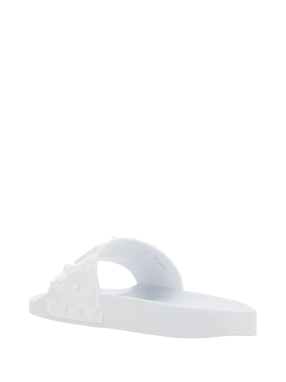 Rubber Summer Vlogo Signature Slide Sandal - White