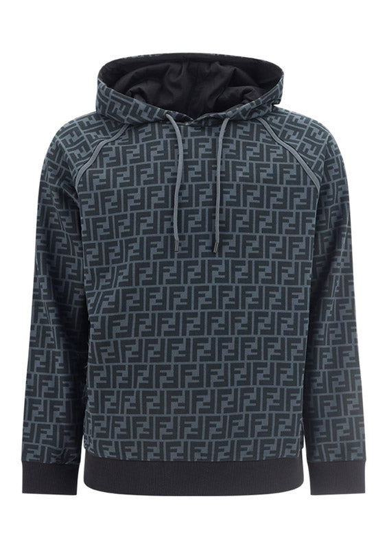 FF Cotton Hooded Sweatshirt - Black