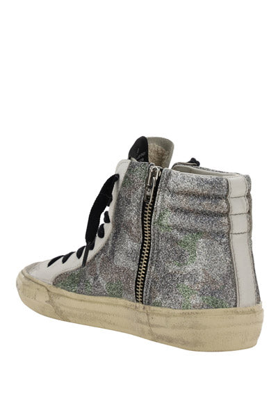 Slide Sneakers - White / Silver