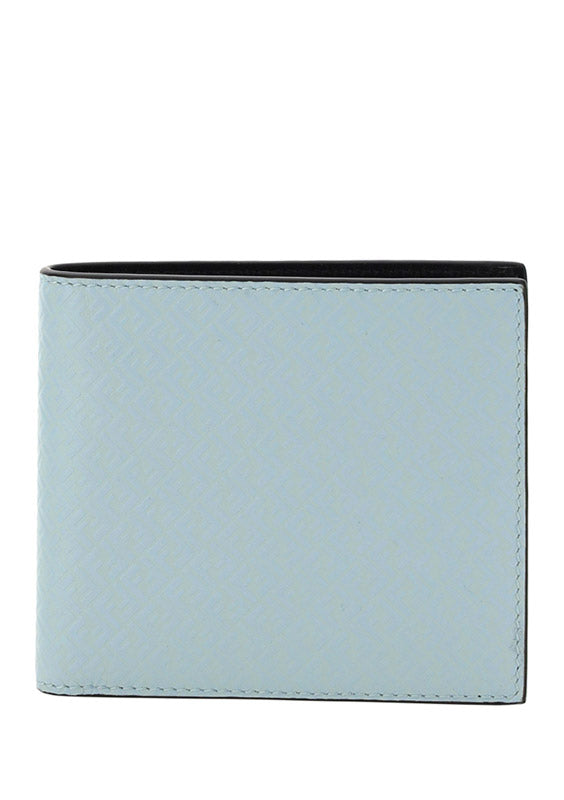 Leather Bi-Fold Wallet - Blue