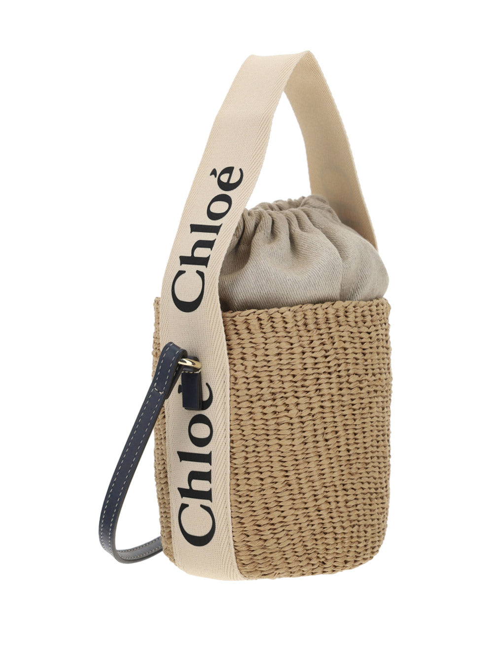 Small Woody Basket - Beige/Blue