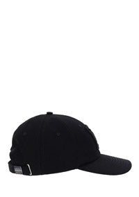 Monogram Motif Cotton Gabardine Baseball Cap - Black