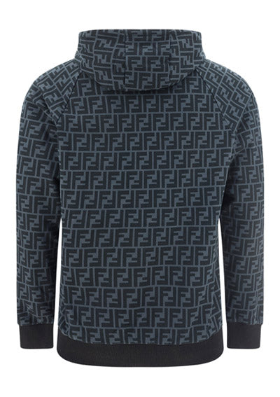 FF Cotton Hooded Sweatshirt - Black