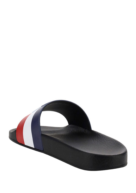 Basile Slide Sandals- Navy