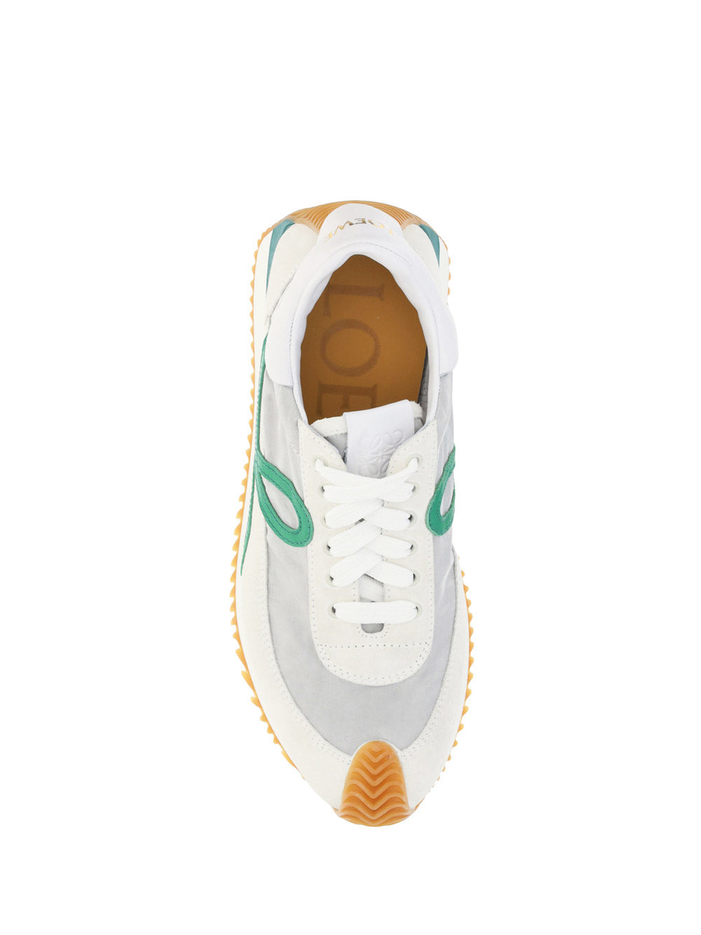 Flow Runner in Technical Mesh and Suede - Green