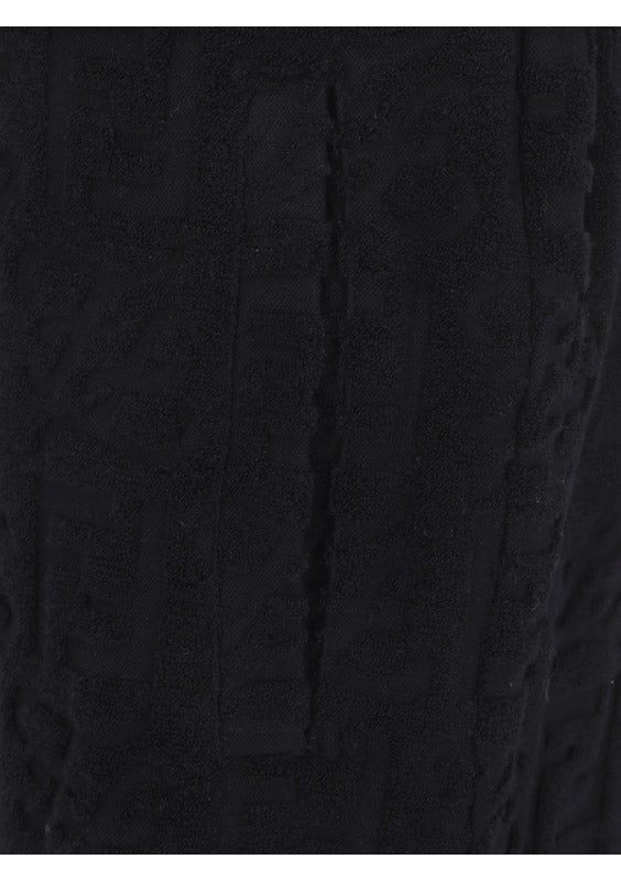 Logo Cotton Trousers - Black