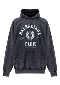 College 1917 Hoodie Oversized - Black