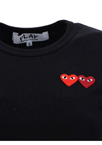 Double Heart T-shirt - Black
