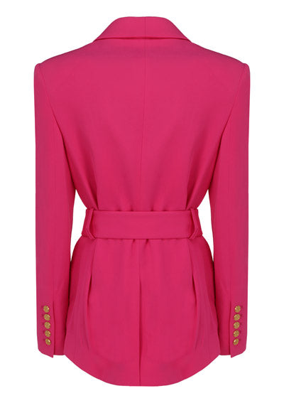 Double-breasted Blazer - Fuchsia