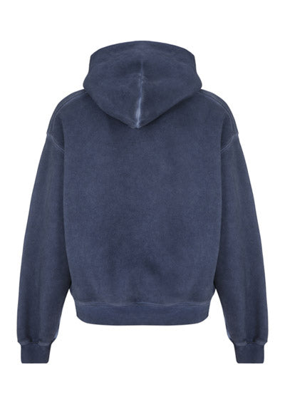 Hotfix Logo Hoodie In Condensed Fleece - Blue
