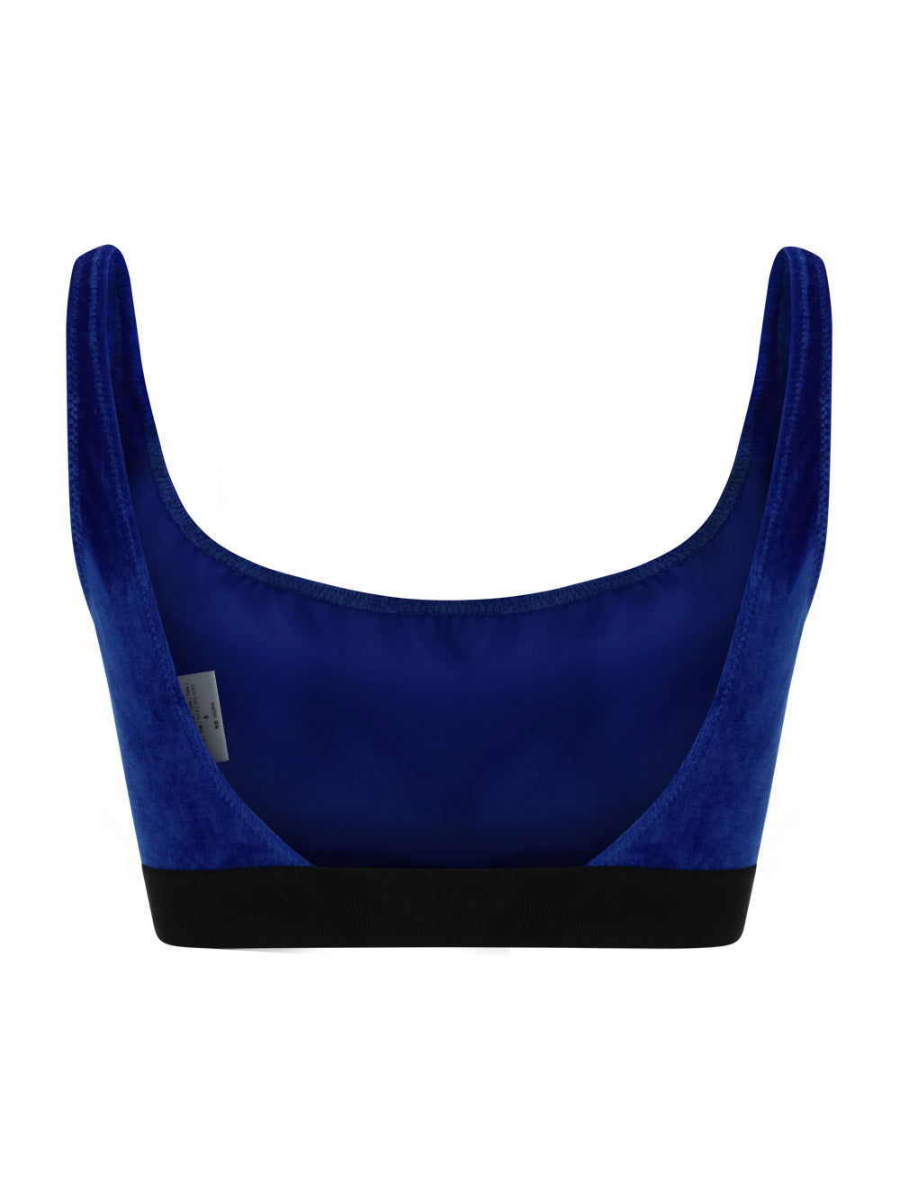 Stretch Velvet Bralette - Yves Blue