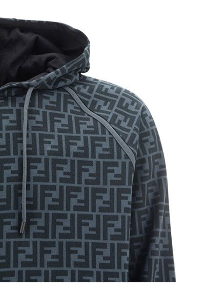 FF Cotton Hooded Sweatshirt - Black