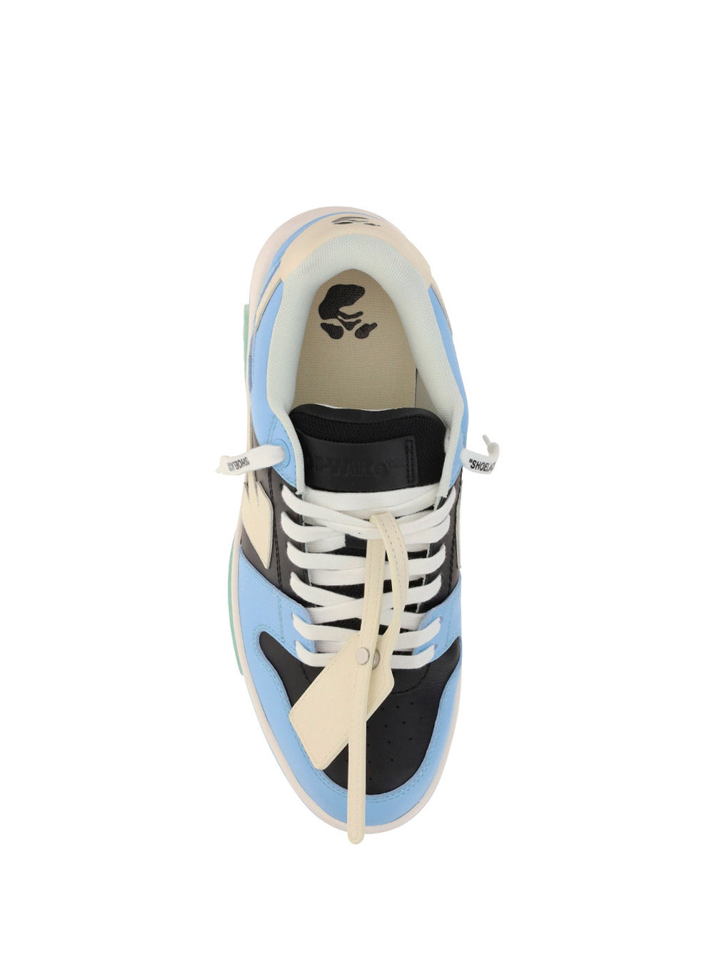 Out of Office Calf Leather Sneakers - Blue/Black/White
