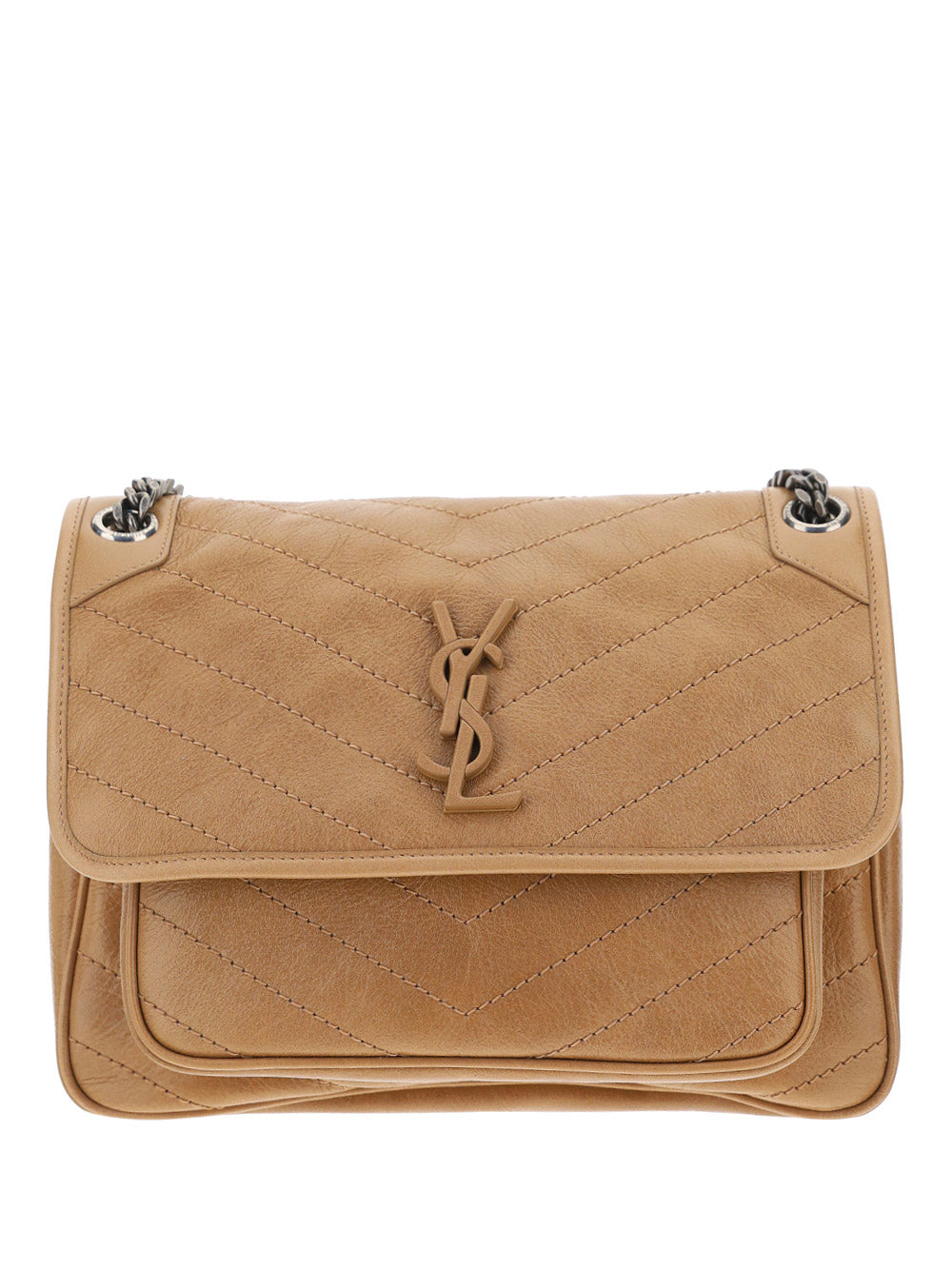 Niki Medium Chain Bag - Dark Toffee