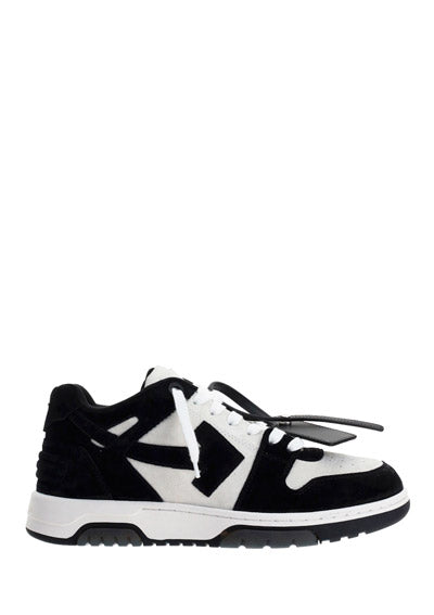 Out Of Office Vintage Suede Sneakers - Black/White