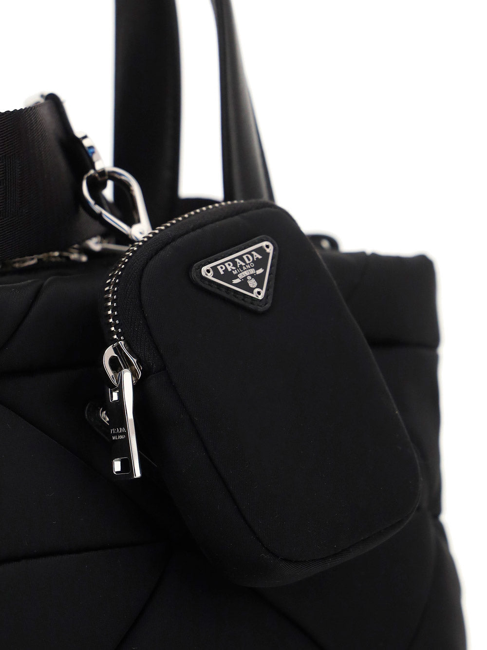 Re-Nylon Padded Tote Bag - Black