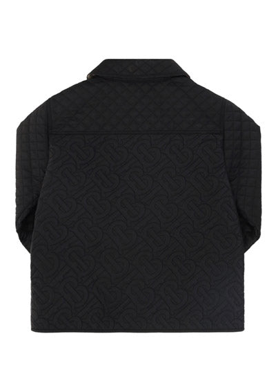 Monogram Quilted Panel Jacket - Black