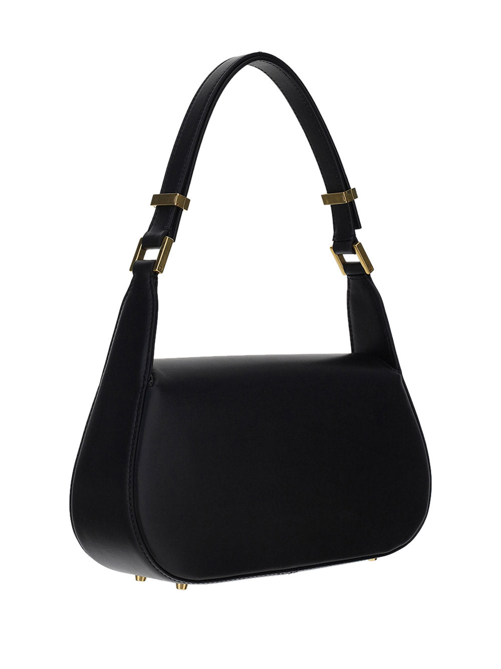 Vlogo Chain Shoulder Bag in Calfskin - Black