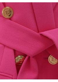 Double-breasted Blazer - Fuchsia