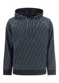 FF Cotton Hooded Sweatshirt - Black