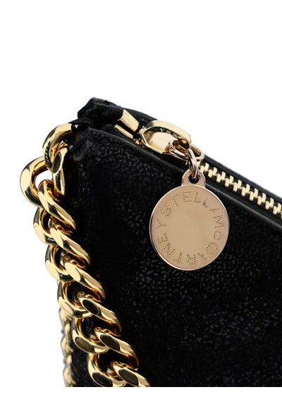 Falabella Zip Mini Shoulder Bag - Black
