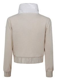 Padded Sweatshirt - Cream.