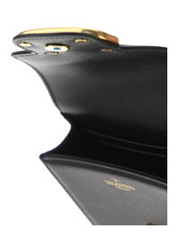 Wallet With Neck Strap - Black