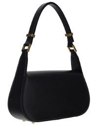 Vlogo Chain Shoulder Bag in Calfskin - Black