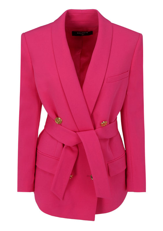 Double-breasted Blazer - Fuchsia