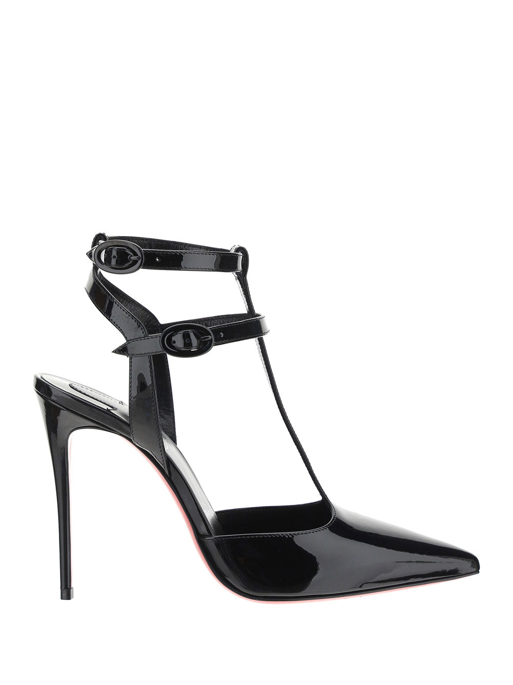 Maravilla T-Strap 100 Patent Pump - Black