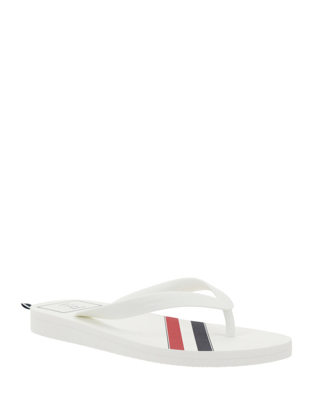 Rubber Stripe Flip Flop - White