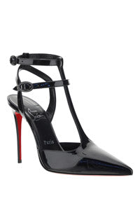 Maravilla T-Strap 100 Patent Pump - Black