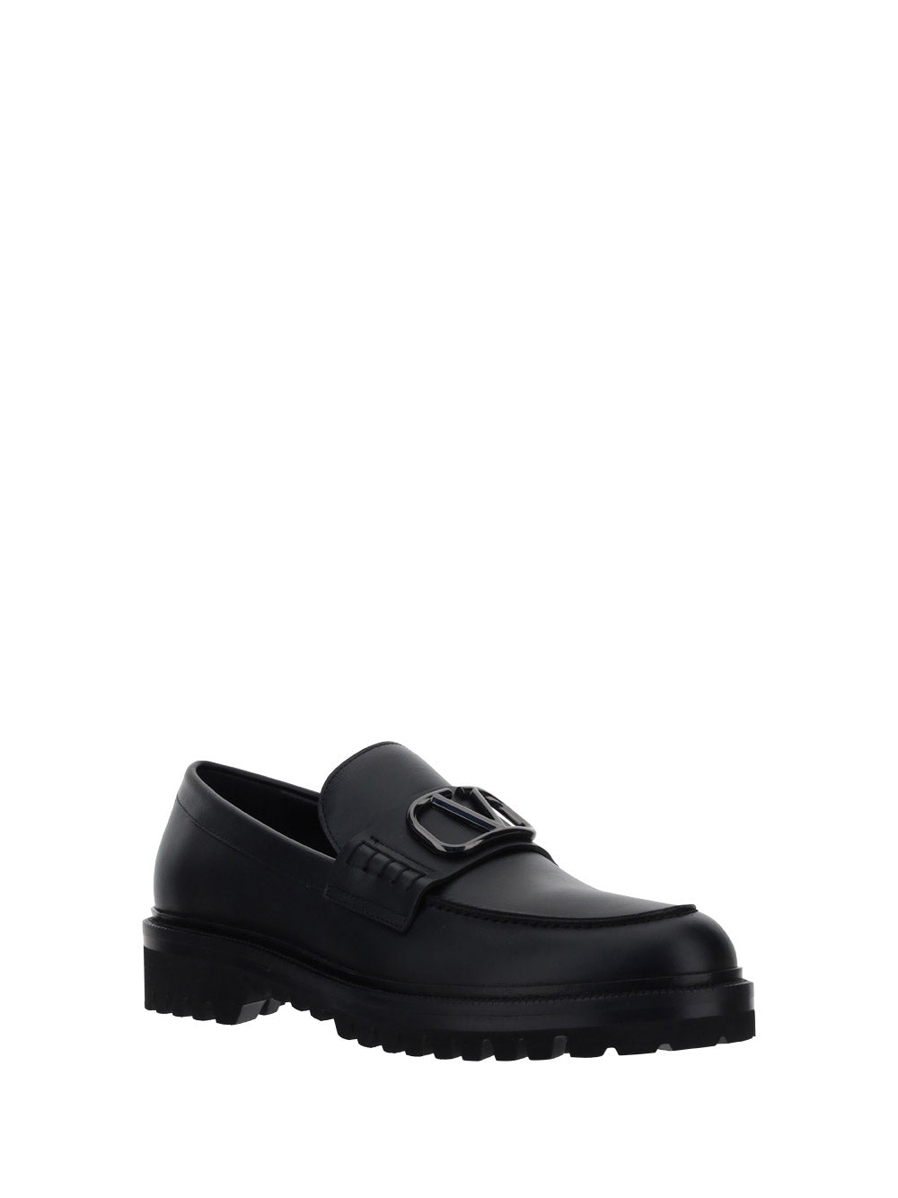 Vlogo Signature Calfskin Loafer - Black