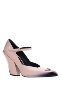 Brushed Leather Pumps - Alabaster Pink