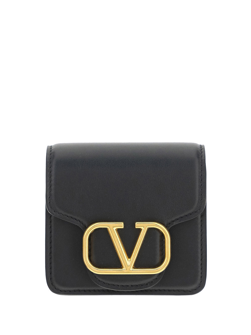 Wallet With Neck Strap - Black