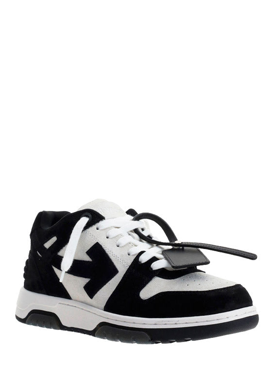 Out Of Office Vintage Suede Sneakers - Black/White