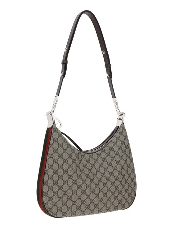 Gucci Attache Large Shoulder Bag - Beige/Ebony