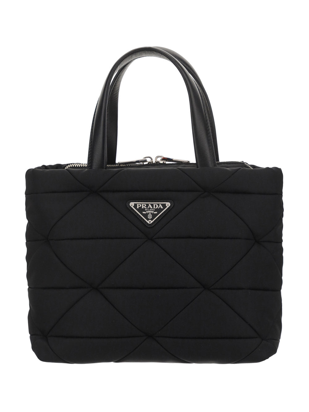 Re-Nylon Padded Tote Bag - Black