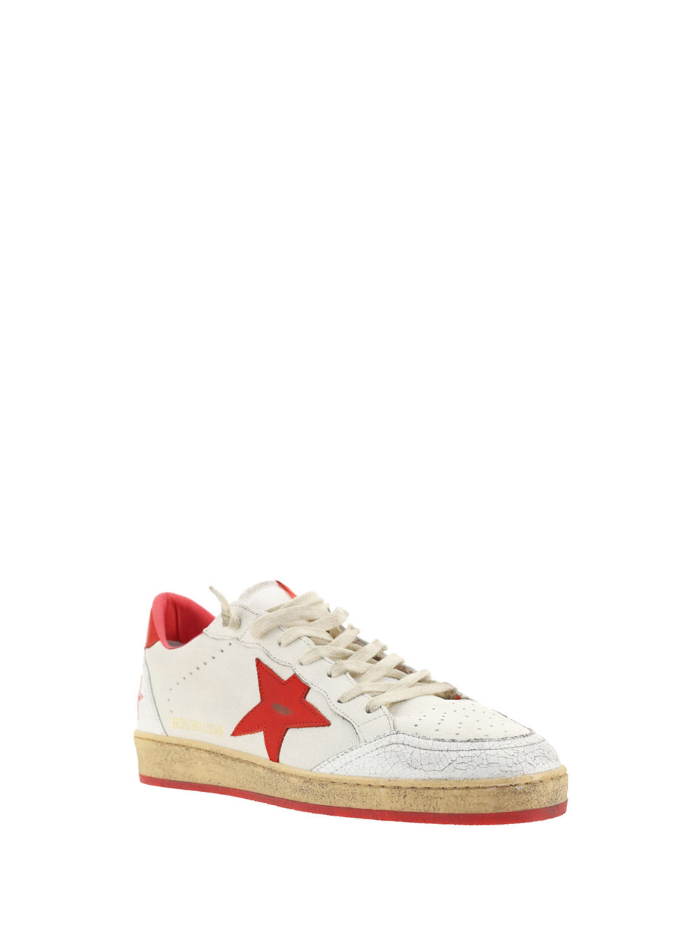 Ball Star Sneakers - White / Red