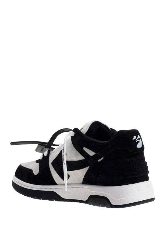 Out Of Office Vintage Suede Sneakers - Black/White