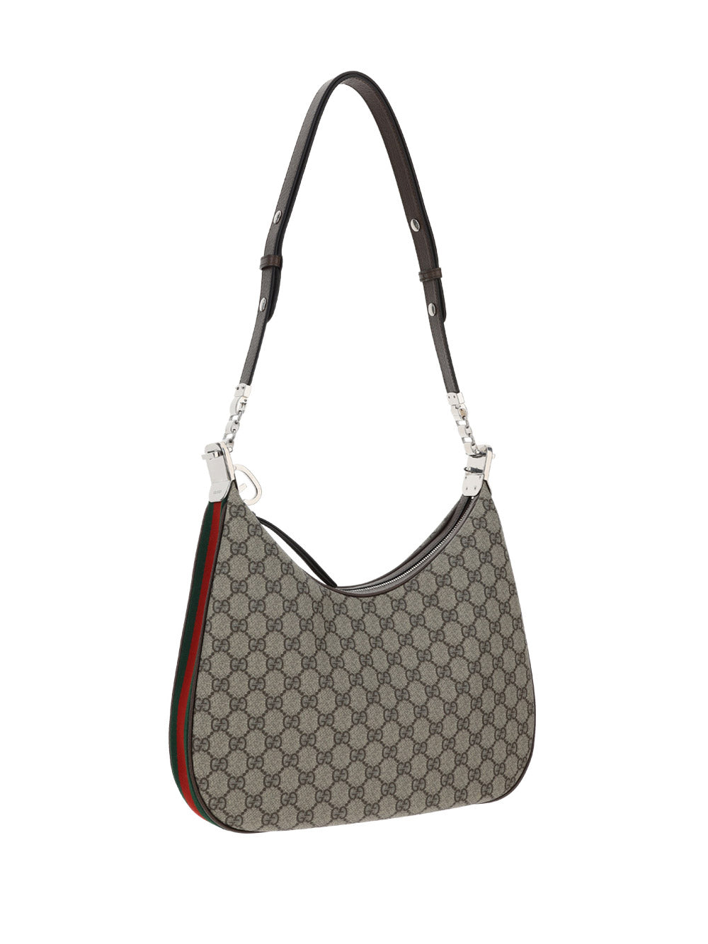 Gucci Attache Large Shoulder Bag - Beige/Ebony