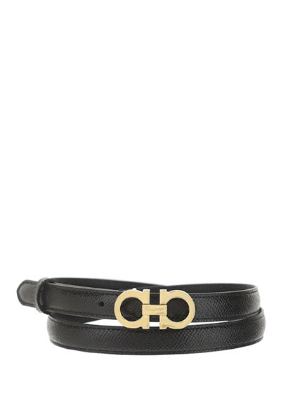 Sized Gancini Belt - Black
