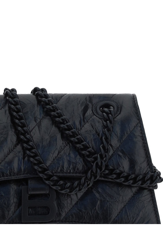 Women's Crush Small Chain Bag Quilted - Black