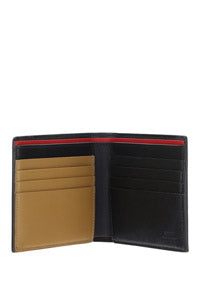 Bi-fold Wallet - Black/Red/Beige